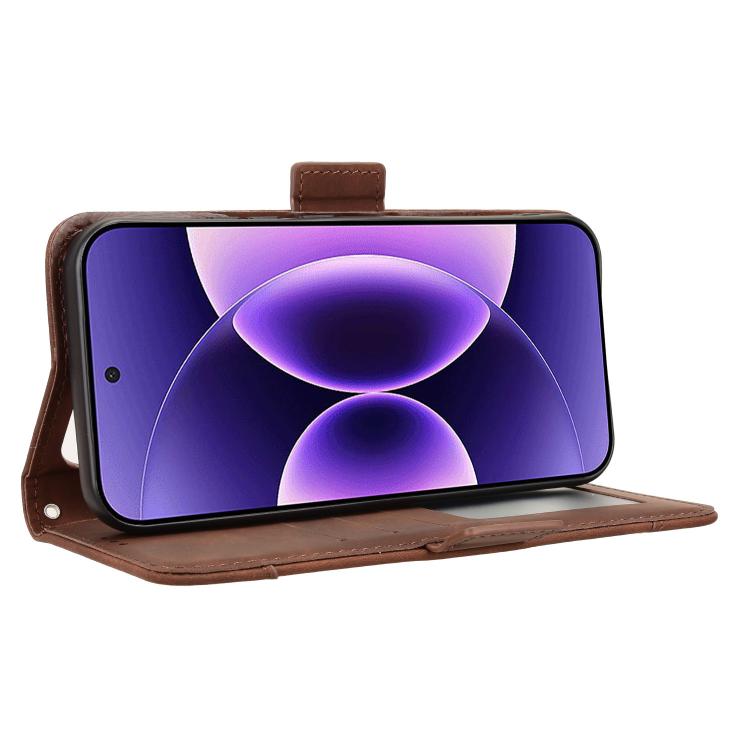 For Xiaomi 17 Pro Max Skin Feel Calf Texture Card Slots Leather Phone Case