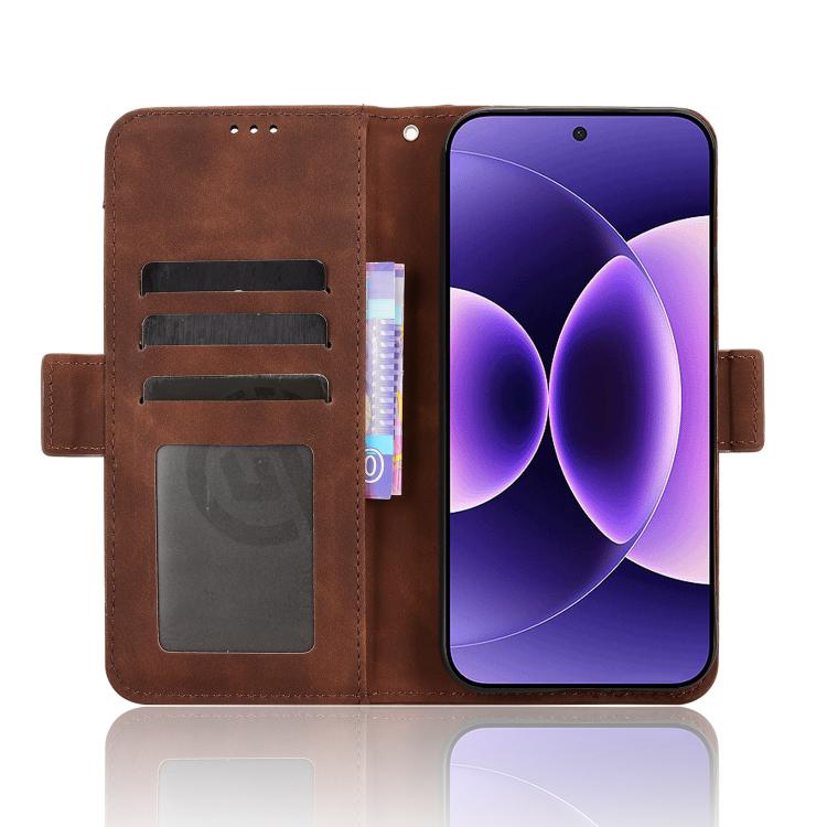 For Xiaomi 17 Pro Skin Feel Calf Texture Card Slots Leather Phone Case