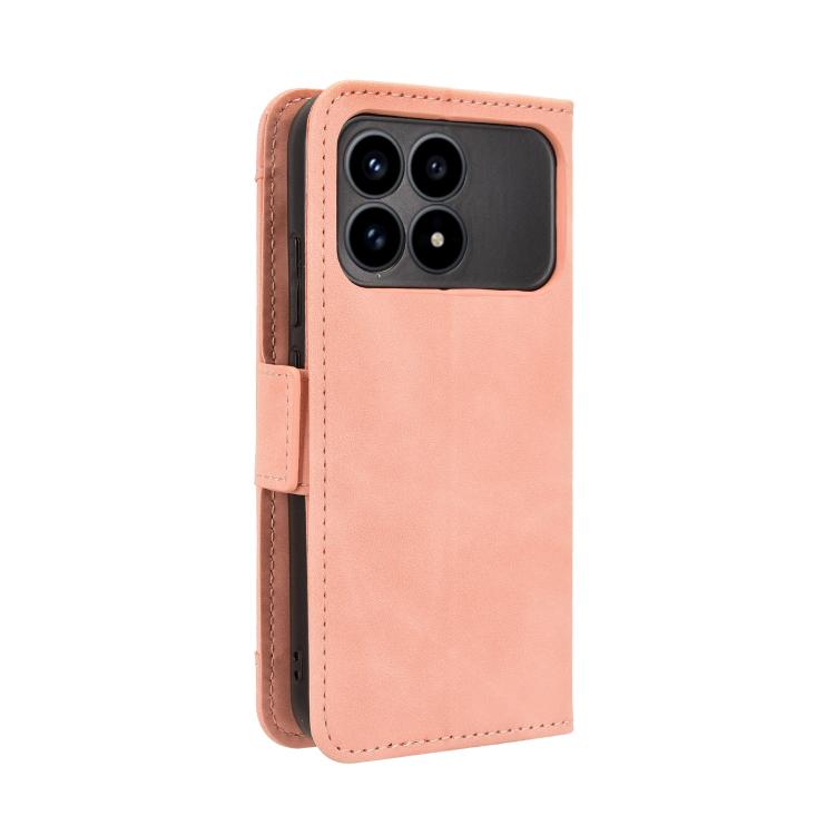 For Redmi K90 5G / Poco F8 Pro Skin Feel Calf Texture Card Slots Leather Phone Case