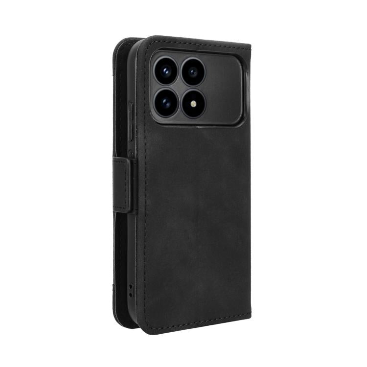 For Redmi K90 5G / Poco F8 Pro Skin Feel Calf Texture Card Slots Leather Phone Case
