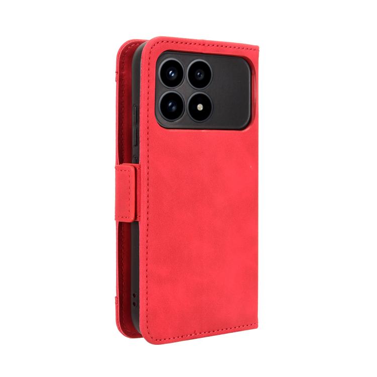 For Redmi K90 5G / Poco F8 Pro Skin Feel Calf Texture Card Slots Leather Phone Case