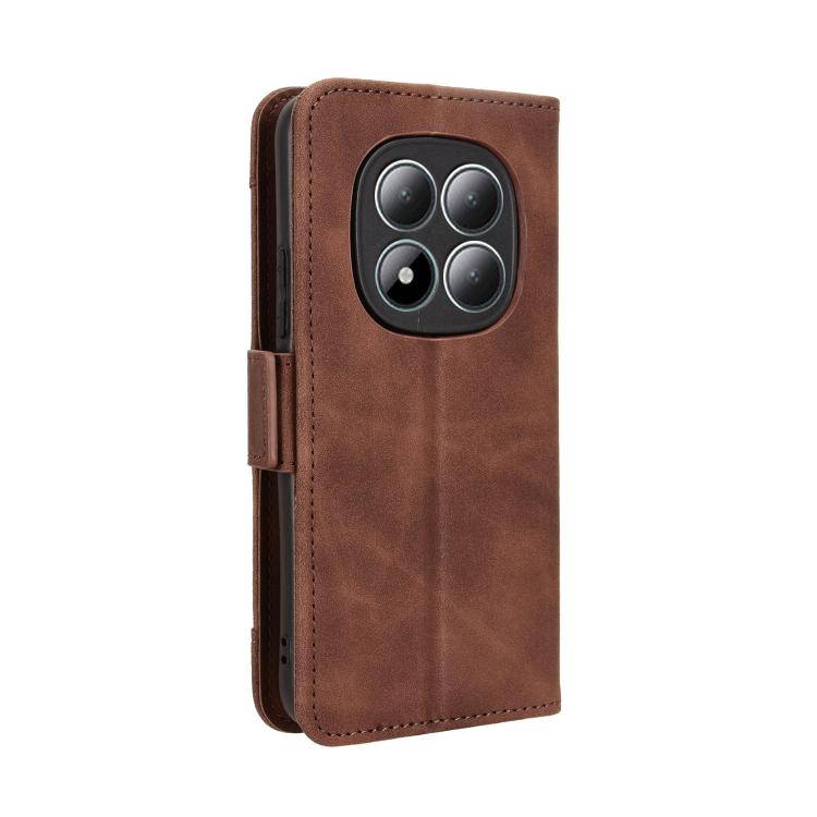 For Redmi Note 15 Pro+ 5G 163.3mm/Poco M8 Pro 5G Skin Feel Calf Texture Card Slots Leather Phone Case
