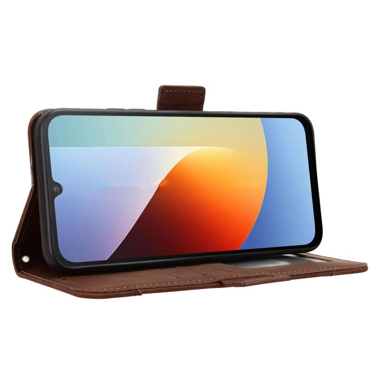 For Redmi A7 Pro 171mm / Poco C85x 5G Skin Feel Calf Texture Card Slots Leather Phone Case