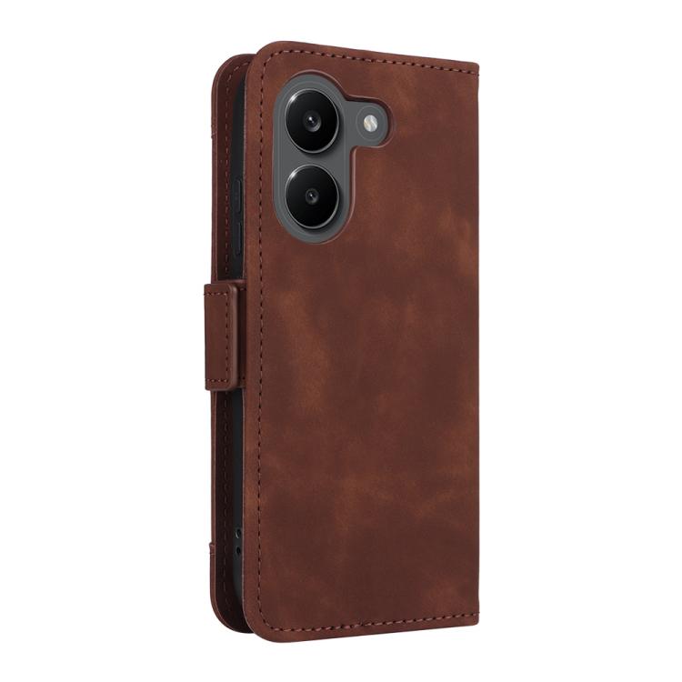 For Redmi Turbo 5 5G / Poco X8 Pro Skin Feel Calf Texture Card Slots Leather Phone Case