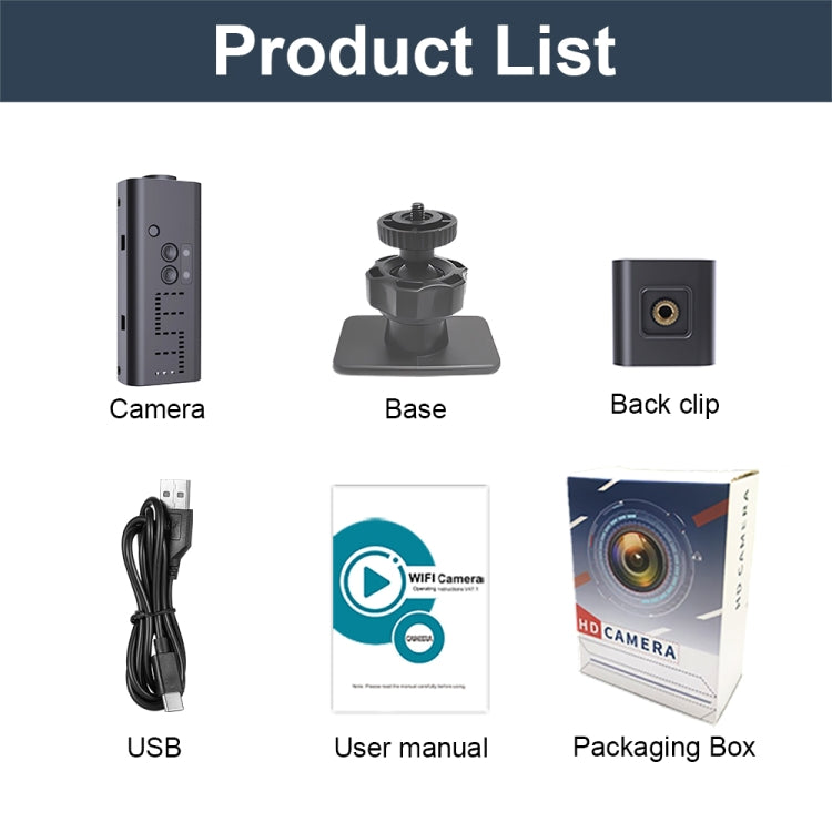 WK13 720P Smart Remote Wifi Camera Supports Infrared Night Vision - Black