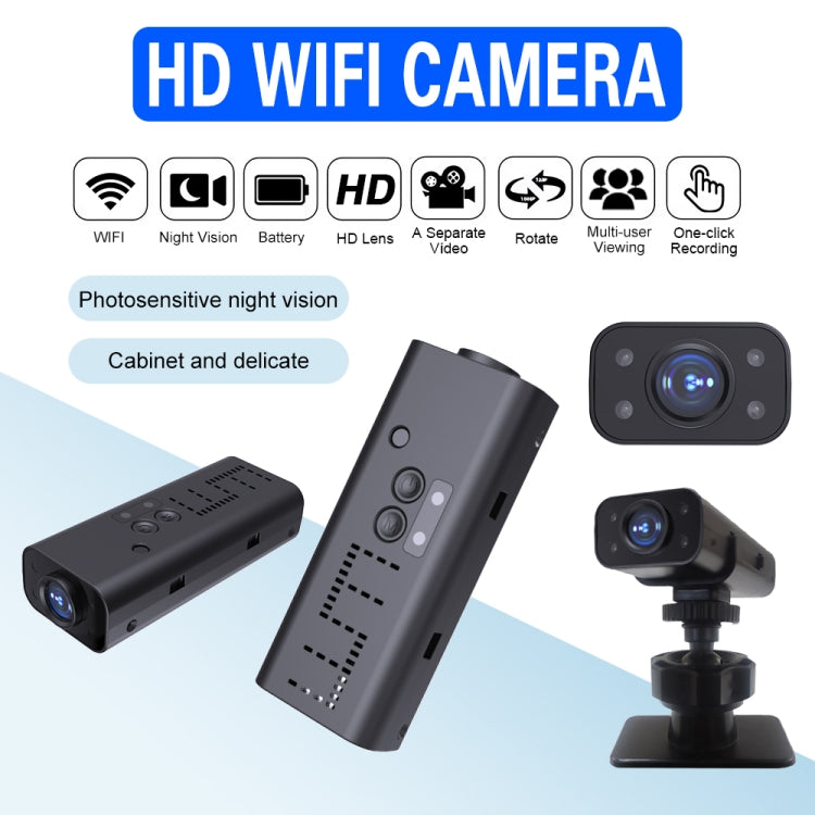 WK13 720P Smart Remote Wifi Camera Supports Infrared Night Vision - Black