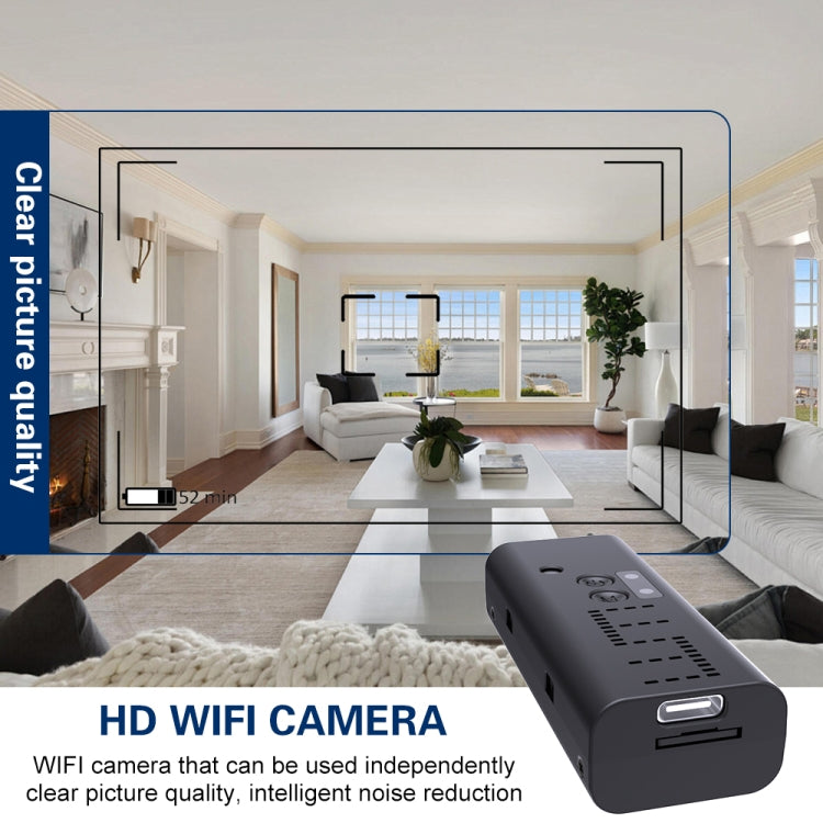 WK13 720P Smart Remote Wifi Camera Supports Infrared Night Vision - Black