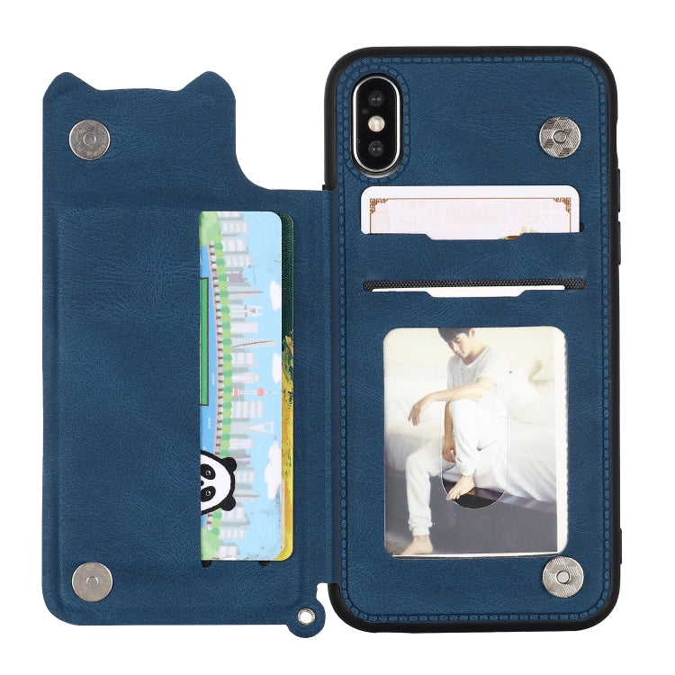 For iPhone XR Mandala Embossed PU + TPU Case with Holder & Card Slots & Photo Frame & Hand Strap