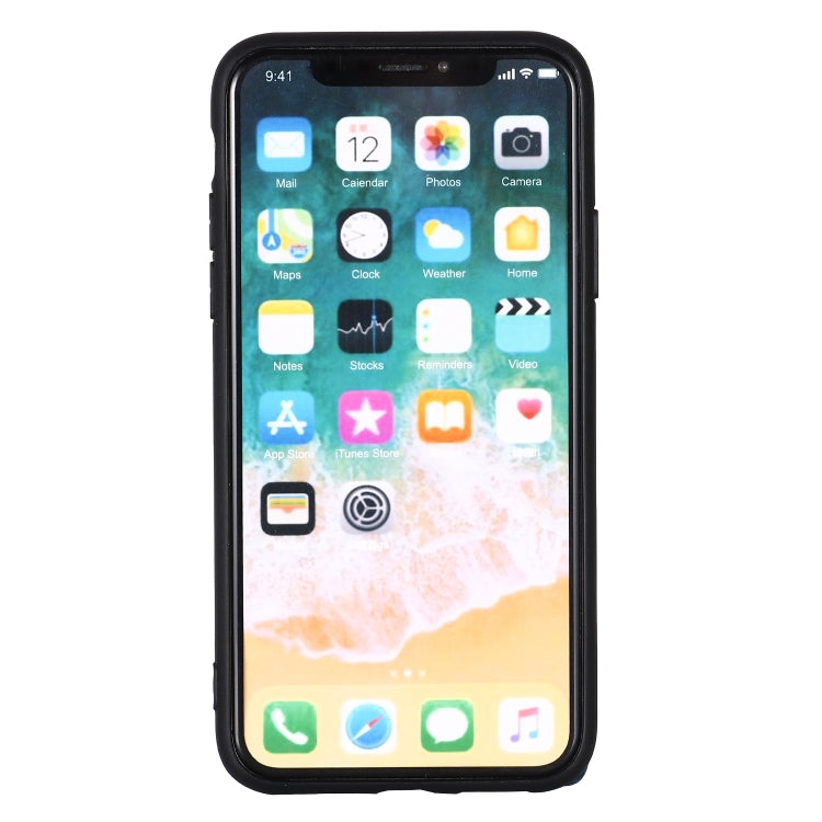 For iPhone XS Max Mandala Embossed PU + TPU Case with Holder & Card Slots & Photo Frame & Hand Strap