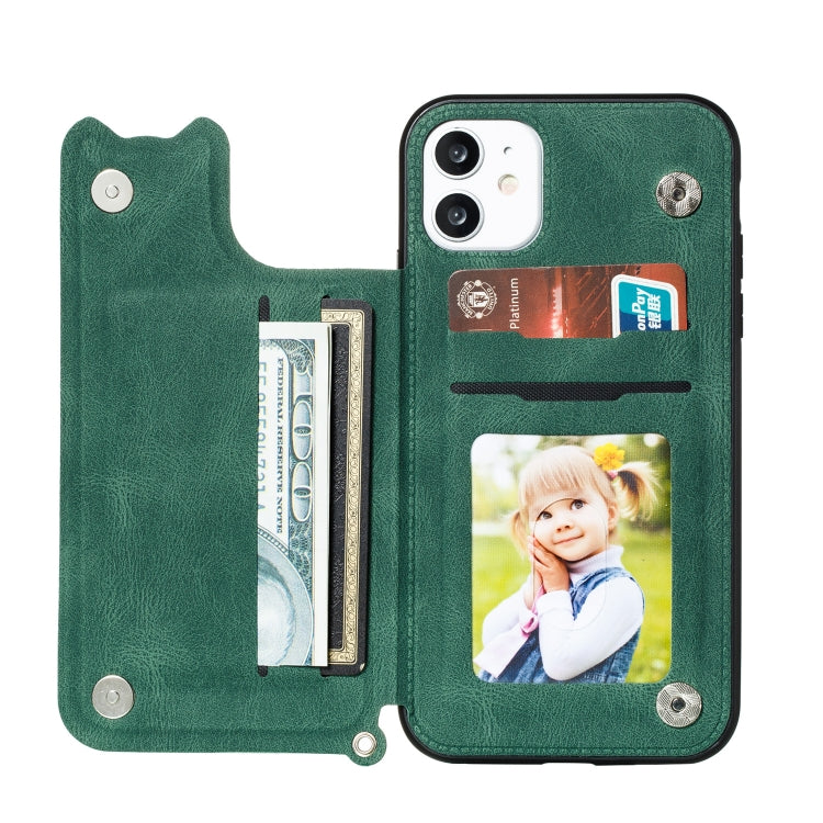 For iPhone 11 Mandala Embossed PU + TPU Case with Holder & Card Slots & Photo Frame & Hand Strap