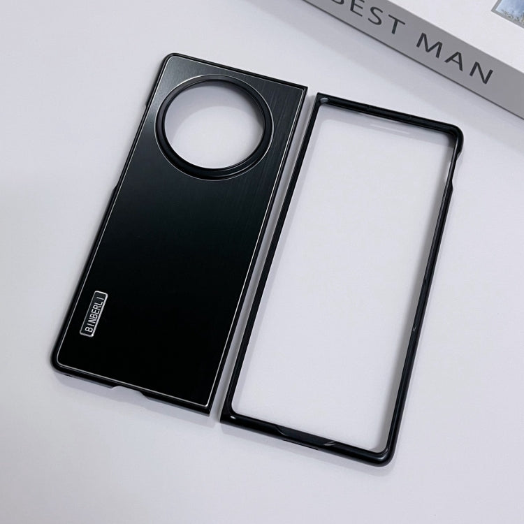 For vivo X Fold3 PC Hybrid Aluminum Alloy Brushed Shockproof Phone Case