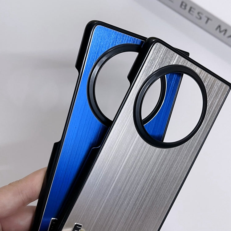 For vivo X Fold3 PC Hybrid Aluminum Alloy Brushed Shockproof Phone Case