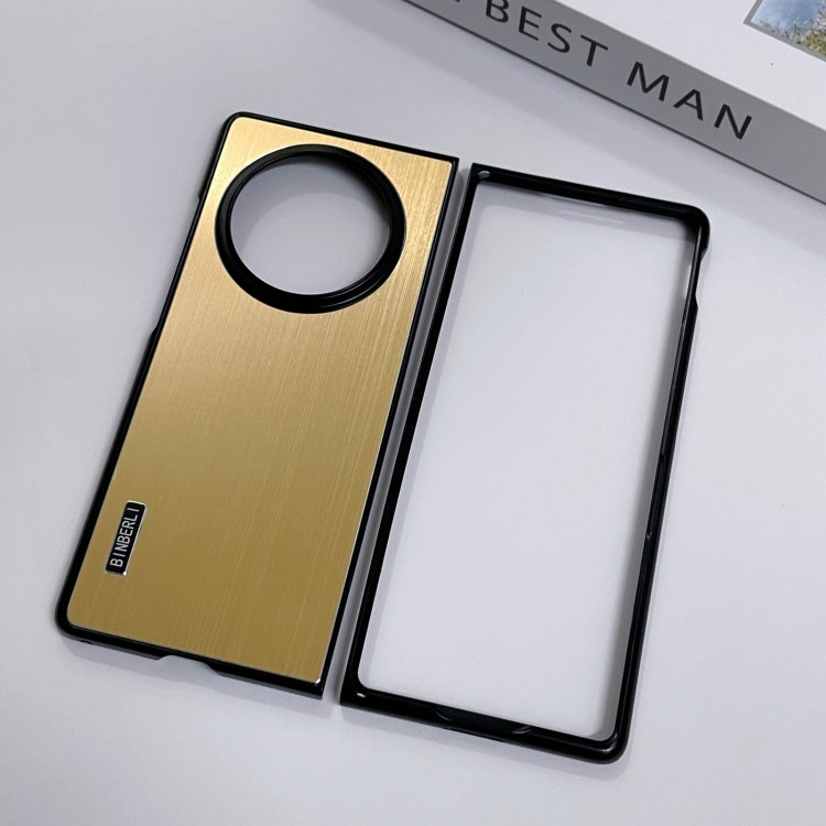 For vivo X Fold3 PC Hybrid Aluminum Alloy Brushed Shockproof Phone Case