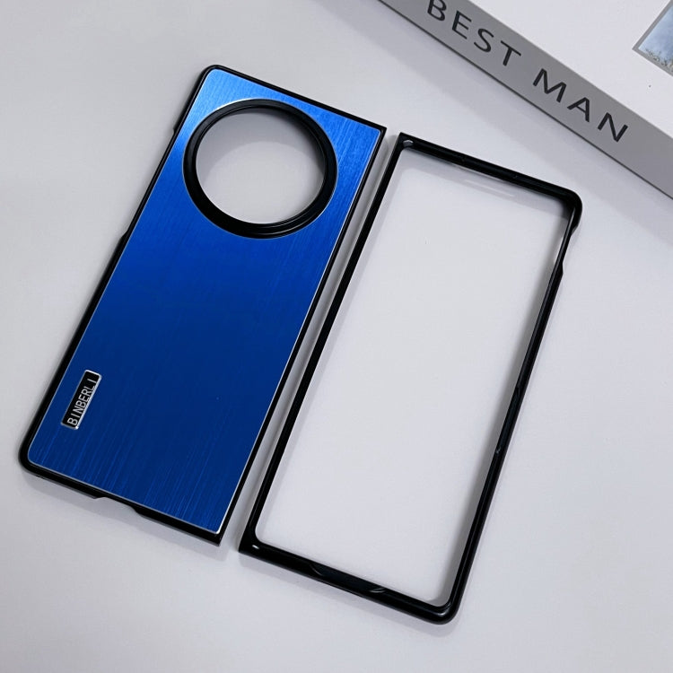 For vivo X Fold3 PC Hybrid Aluminum Alloy Brushed Shockproof Phone Case