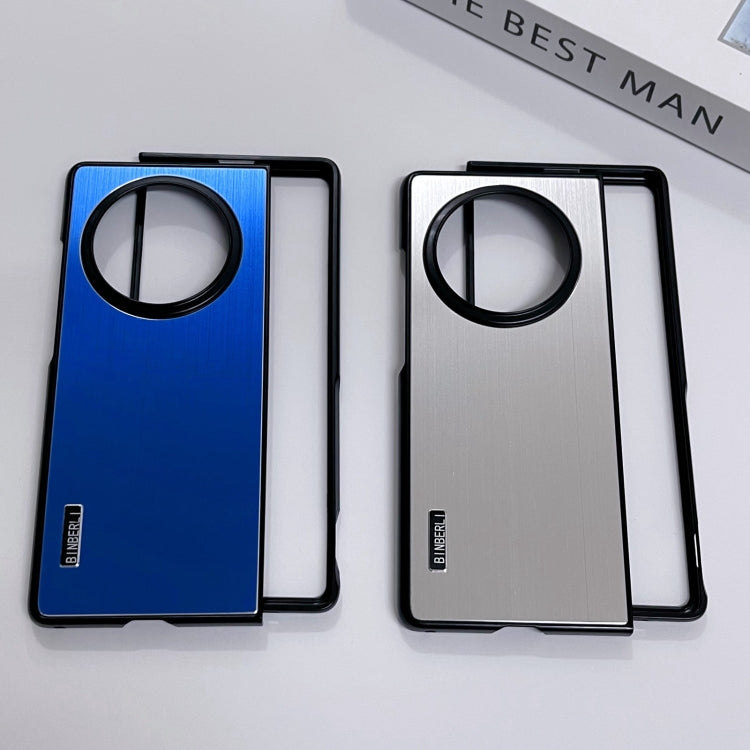 For vivo X Fold3 PC Hybrid Aluminum Alloy Brushed Shockproof Phone Case