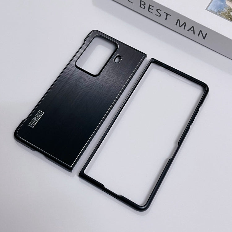 For Honor Magic Vs3 PC Hybrid Aluminum Alloy Brushed Shockproof Phone Case