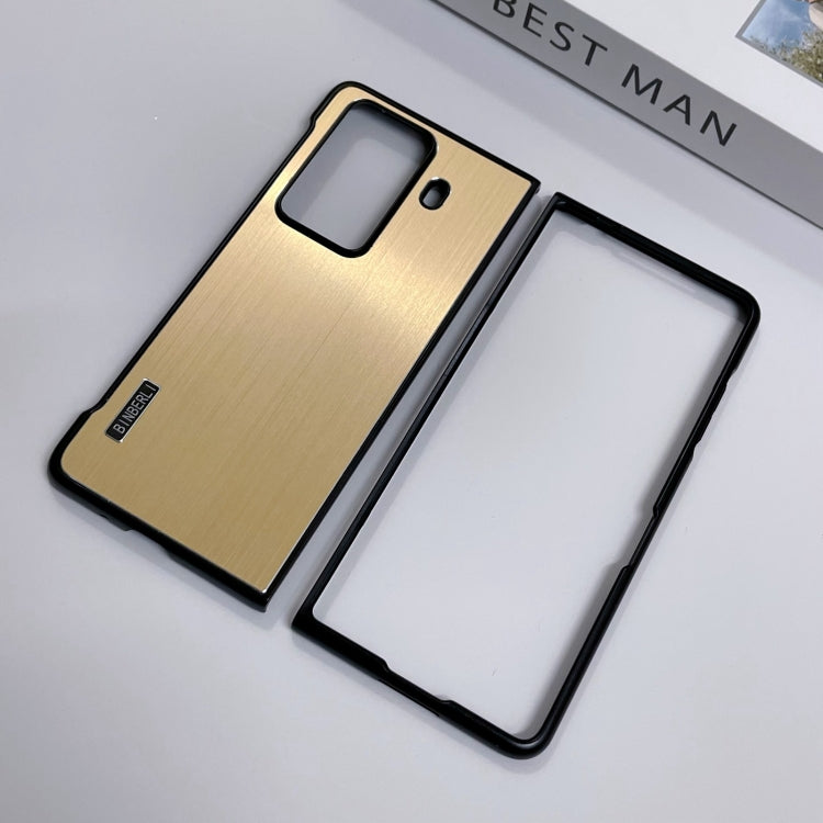 For Honor Magic Vs3 PC Hybrid Aluminum Alloy Brushed Shockproof Phone Case