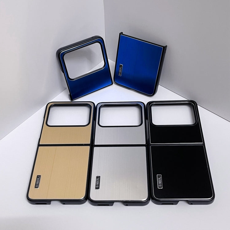 For Huawei nova Flip PC Hybrid Aluminum Alloy Brushed Shockproof Phone Case