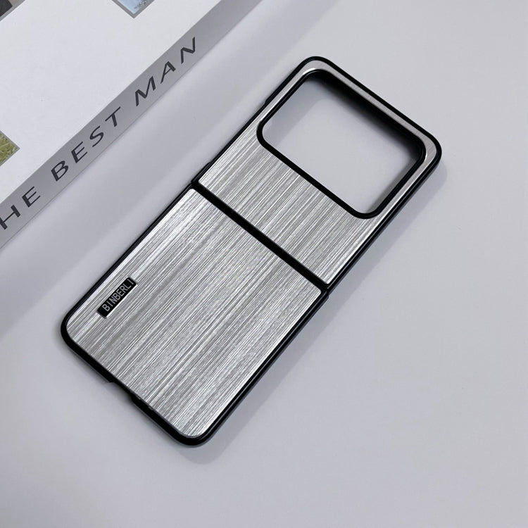 For Huawei nova Flip PC Hybrid Aluminum Alloy Brushed Shockproof Phone Case