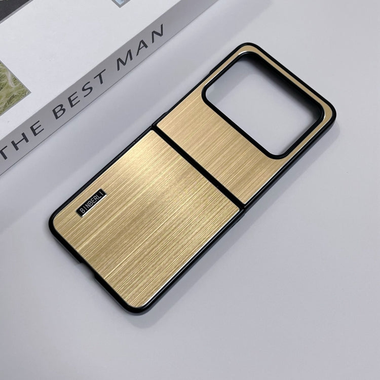 For Huawei nova Flip PC Hybrid Aluminum Alloy Brushed Shockproof Phone Case