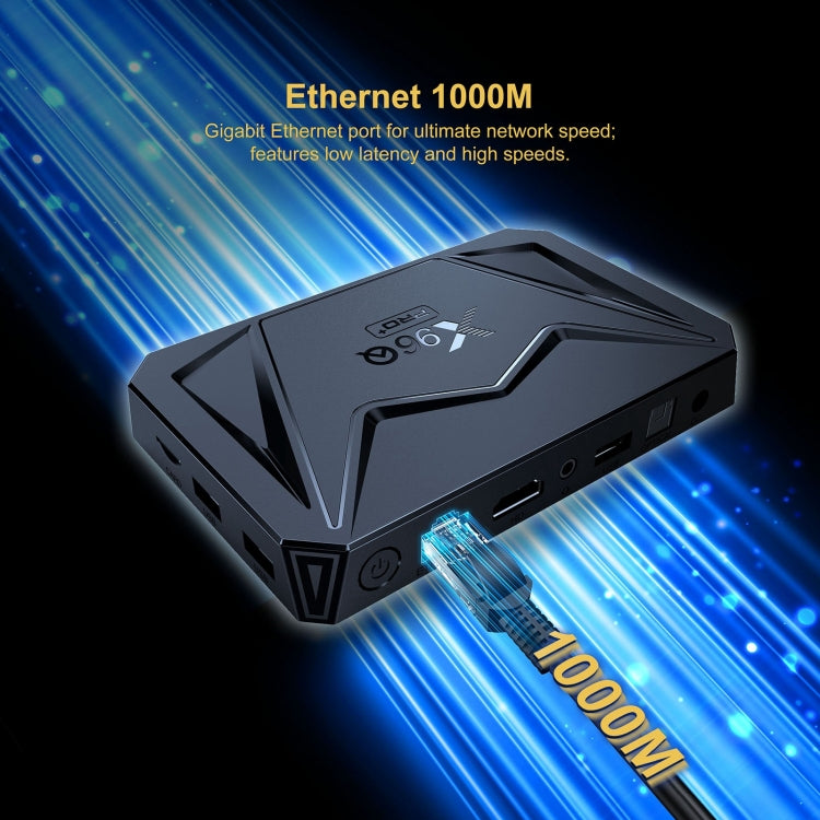 X96Q Pro+ Cortex-A55 Android 14 Octa-core CPU 4K HD Internet Set-top Box, RAM:4GB+32GB
