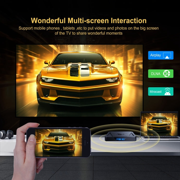 X96Q Pro+ Cortex-A55 Android 14 Octa-core CPU 4K HD Internet Set-top Box, RAM:4GB+32GB