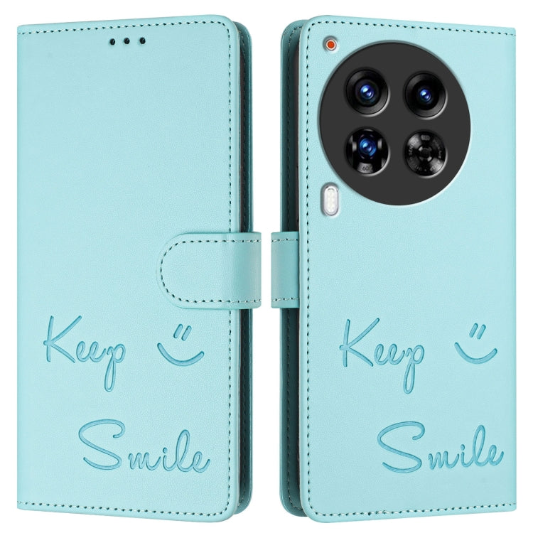 For Tecno Camon 30 Premier 5G Smile Embossing RFID Leather Phone Case