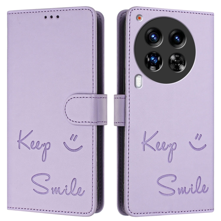 For Tecno Camon 30 Premier 5G Smile Embossing RFID Leather Phone Case