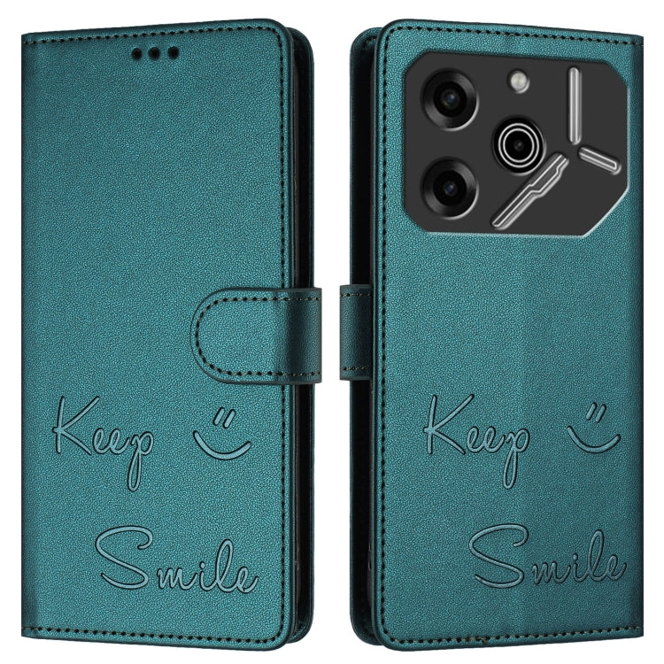 For Tecno Pova 6 Pro / Pova 6 5G Smile Embossing RFID Leather Phone Case