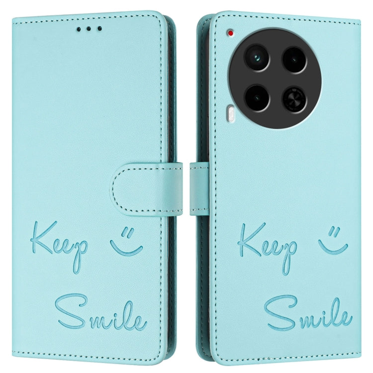 For Tecno Camon 30 5G / 4G Smile Embossing RFID Leather Phone Case