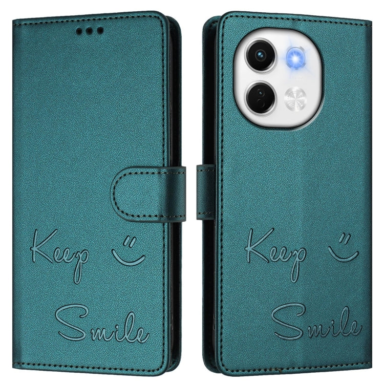 For Tecno Spark 30 5G Smile Embossing RFID Leather Phone Case