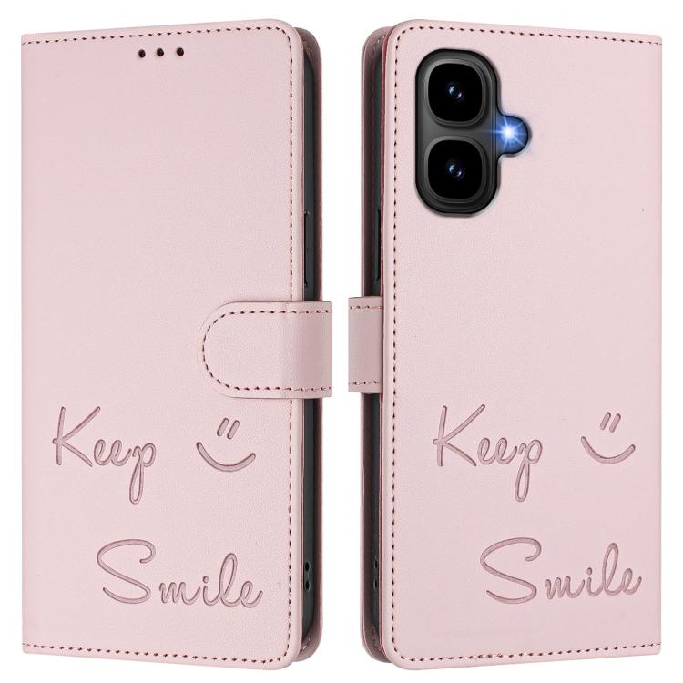 For Tecno Pop 10 / Infinix Smart 10 4G Smile Embossing RFID Leather Phone Case