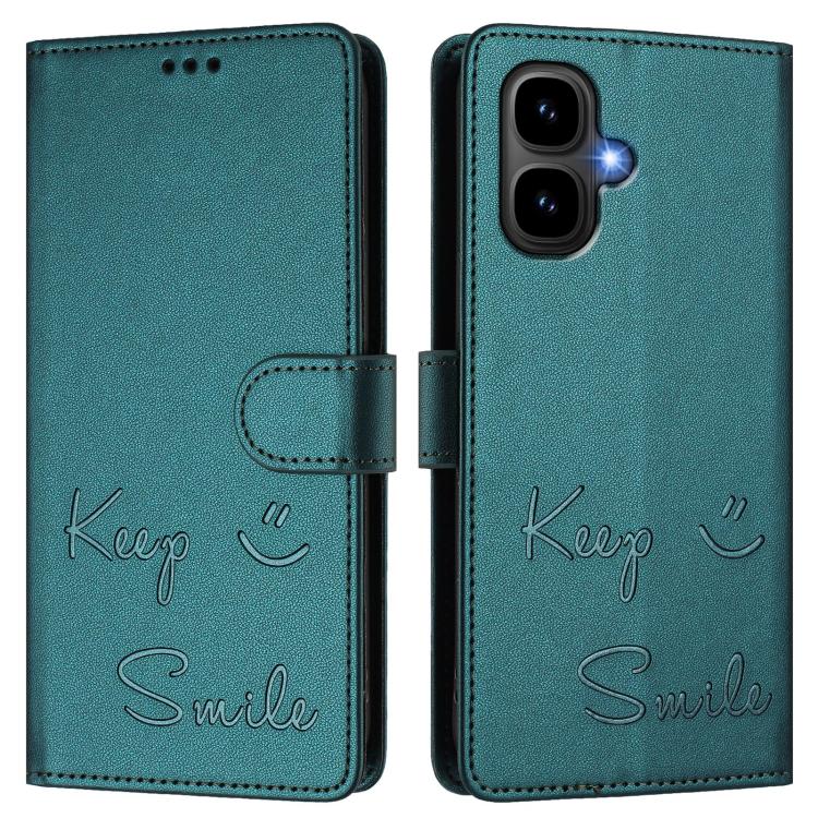 For Tecno Pop 10 / Infinix Smart 10 4G Smile Embossing RFID Leather Phone Case