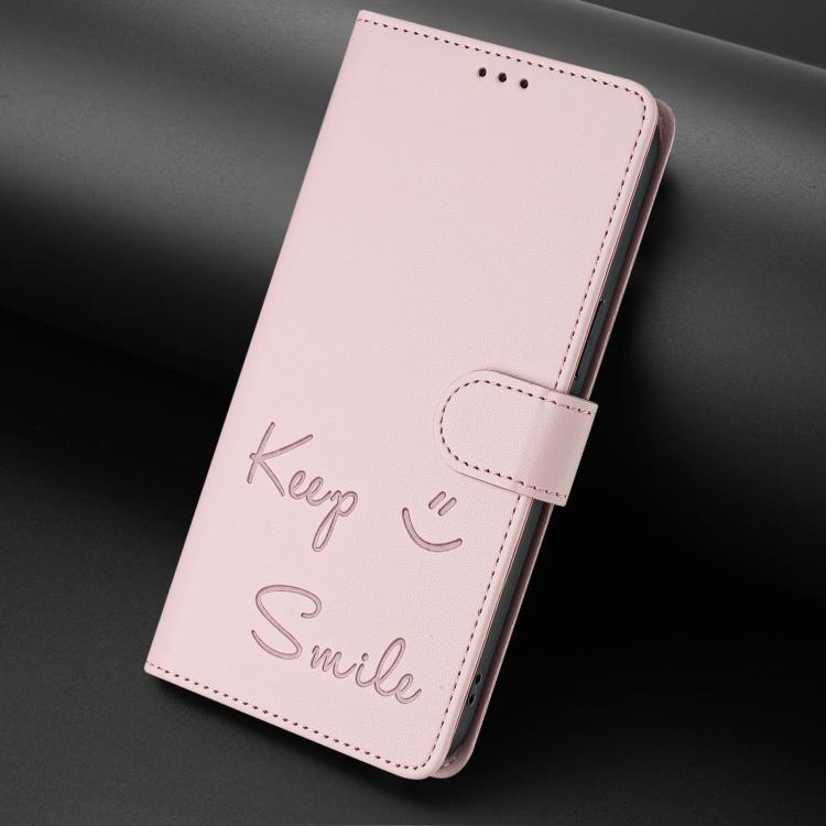 For Tecno Spark Slim 5G Smile Embossing RFID Leather Phone Case