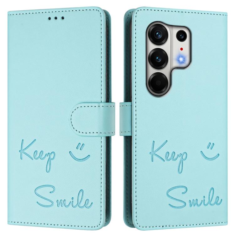 For Tecno Camon 50 Pro 4G Smile Embossing RFID Leather Phone Case