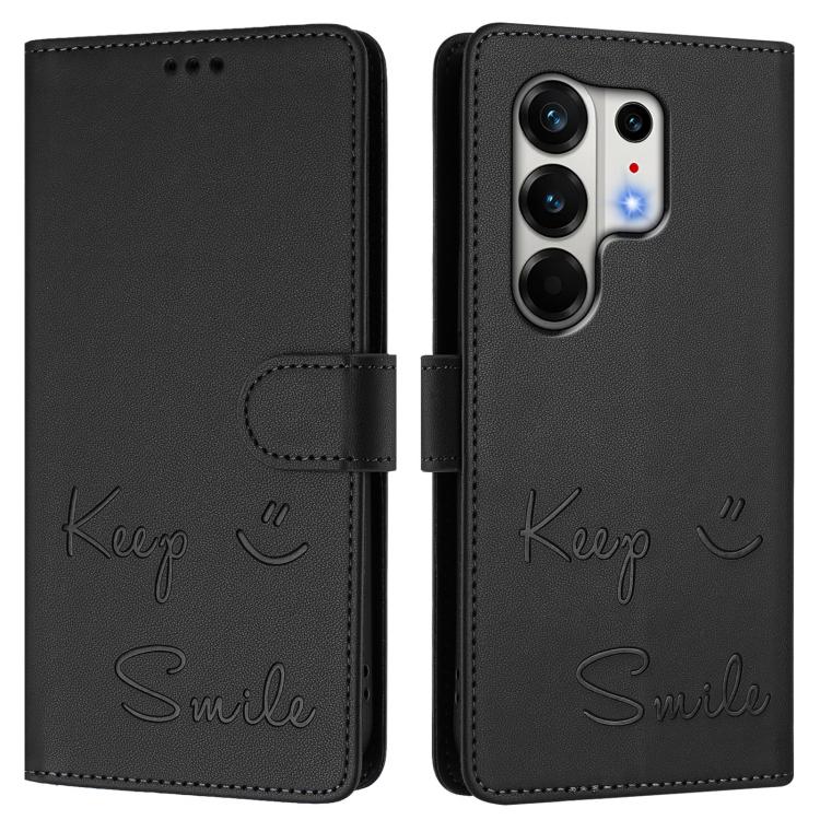 For Tecno Camon 50 Pro 4G Smile Embossing RFID Leather Phone Case
