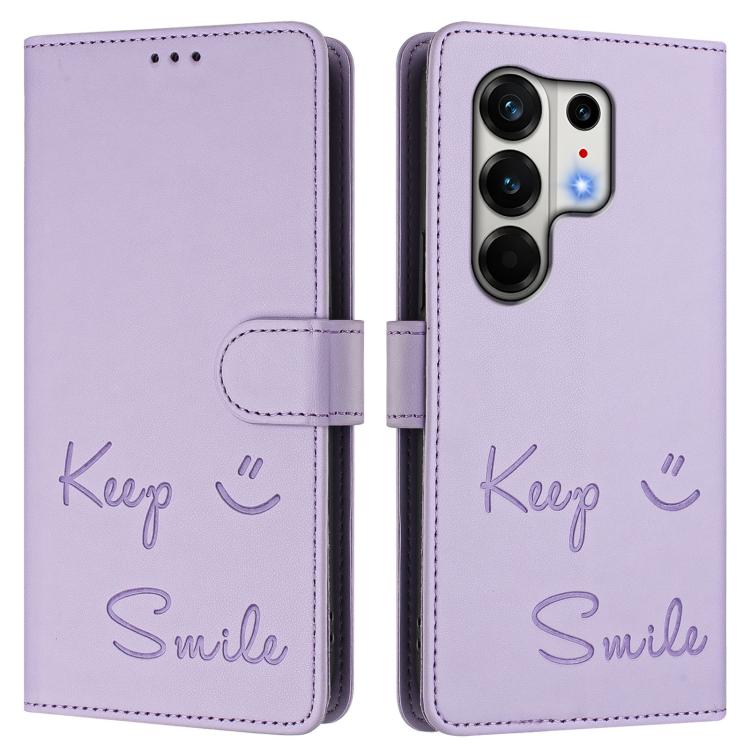 For Tecno Camon 50 Pro 4G Smile Embossing RFID Leather Phone Case