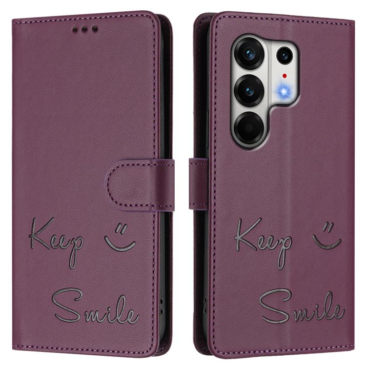 For Tecno Camon 50 Pro 4G Smile Embossing RFID Leather Phone Case