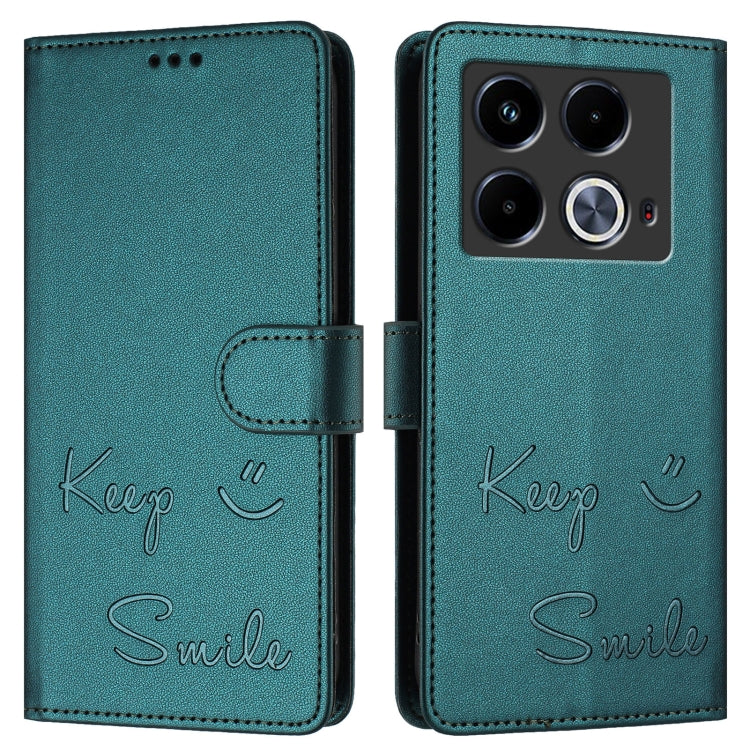 For Infinix Note 40 5G Smile Embossing RFID Leather Phone Case