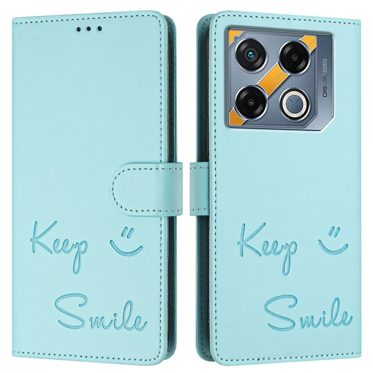 For Infinix GT 20 Pro X6871 Smile Embossing RFID Leather Phone Case