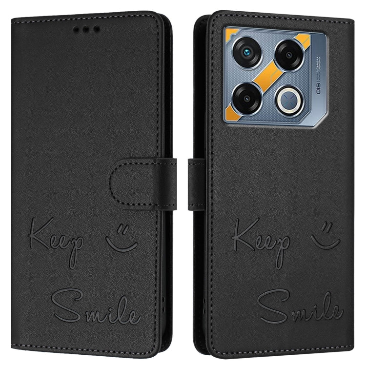 For Infinix GT 20 Pro X6871 Smile Embossing RFID Leather Phone Case