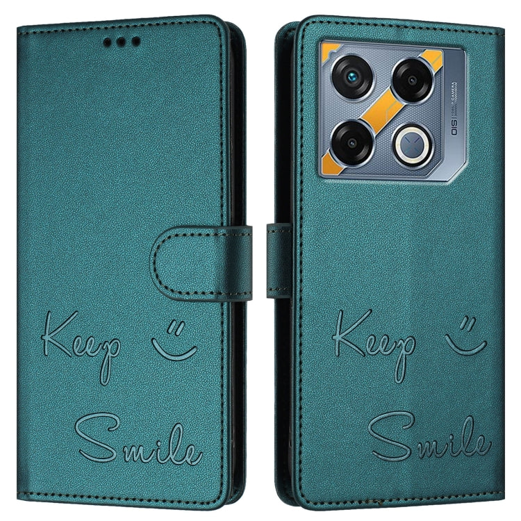 For Infinix GT 20 Pro X6871 Smile Embossing RFID Leather Phone Case