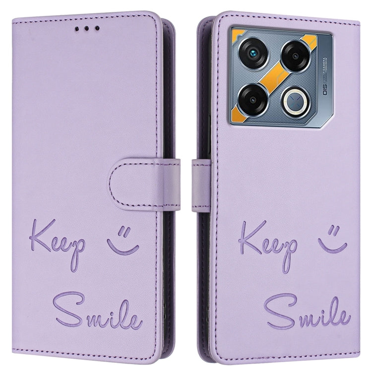 For Infinix GT 20 Pro X6871 Smile Embossing RFID Leather Phone Case