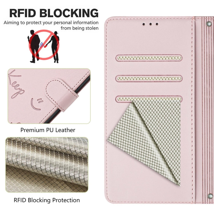For Infinix Note 40 Pro 5G X6851 Smile Embossing RFID Leather Phone Case