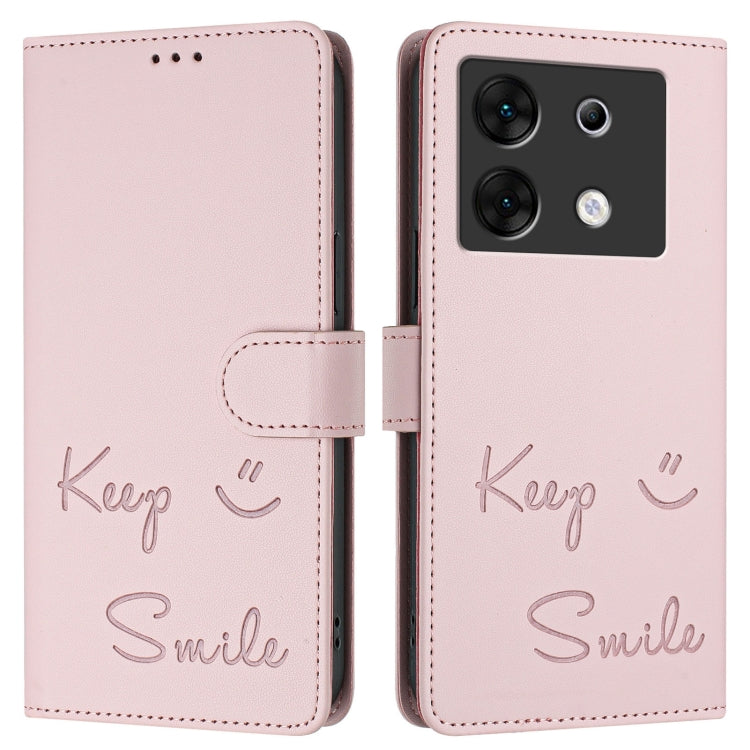 For Infinix Zero 30 5G Smile Embossing RFID Leather Phone Case