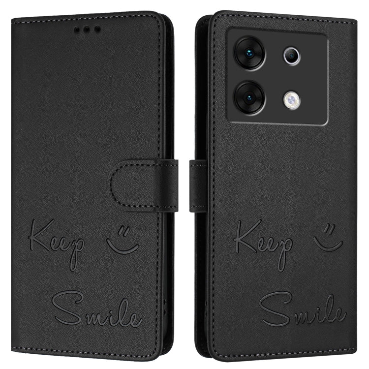 For Infinix Zero 30 5G Smile Embossing RFID Leather Phone Case