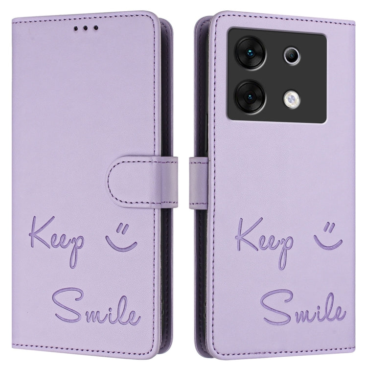 For Infinix Zero 30 5G Smile Embossing RFID Leather Phone Case