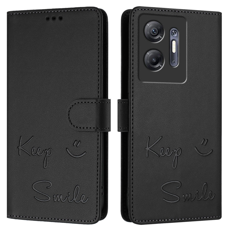 For Infinix Hot 30 5G Smile Embossing RFID Leather Phone Case