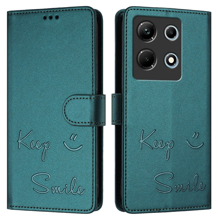 For Infinix Note 30 4G X6833B Smile Embossing RFID Leather Phone Case