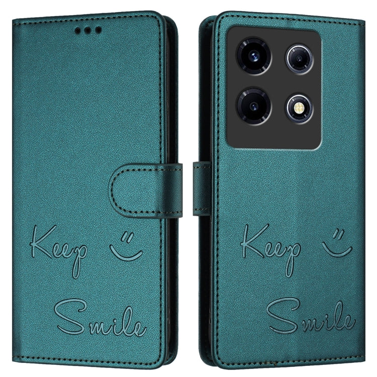 For Infinix Note 30 VIP Smile Embossing RFID Leather Phone Case